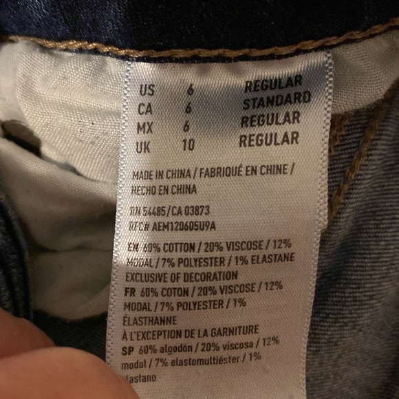 American Eagle Girl’s Jeans 6 Regular - Picture 9 of 12